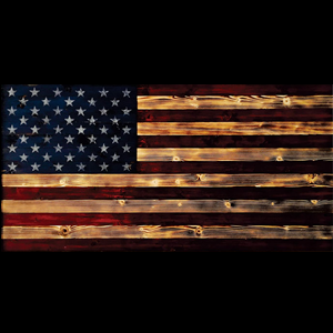 Wooden American Flag